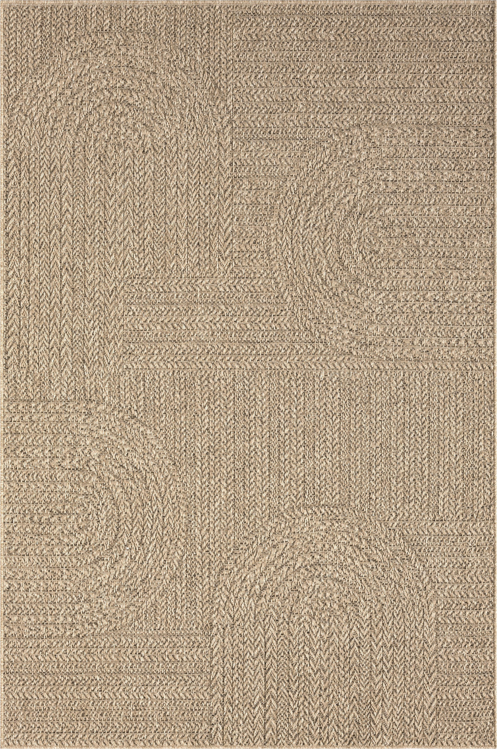 FLACHWEBTEPPICH Geometrisch CORDEV Polypropylen Natur 160 x 230 cm - Beige, Textil (160/230cm) - KADIMA DESIGN