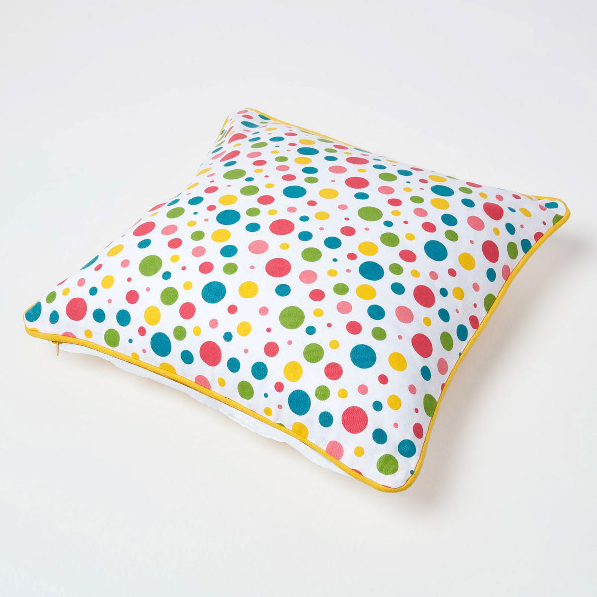 KISSENHÜLLE Bunte Punkte 45/45 cm, 100% Baumwolle - Multicolor, Textil (45/45cm) - Homescapes