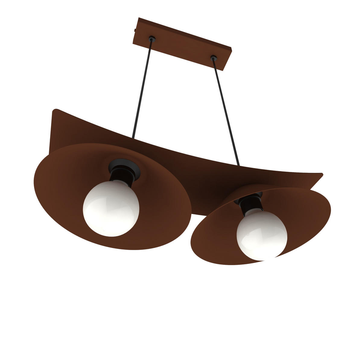 HÄNGELEUCHTE - Dunkelbraun, Metall (25/50/16cm) - Lumicom