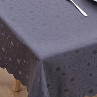 TISCHDECKE Abwaschbar Ornamente Rechteckig 130 x 220 cm Tischtuch Tafeldecke Kratzfest aus Polyester, Dunkelgrau - Dunkelgrau, Textil (130/220cm)