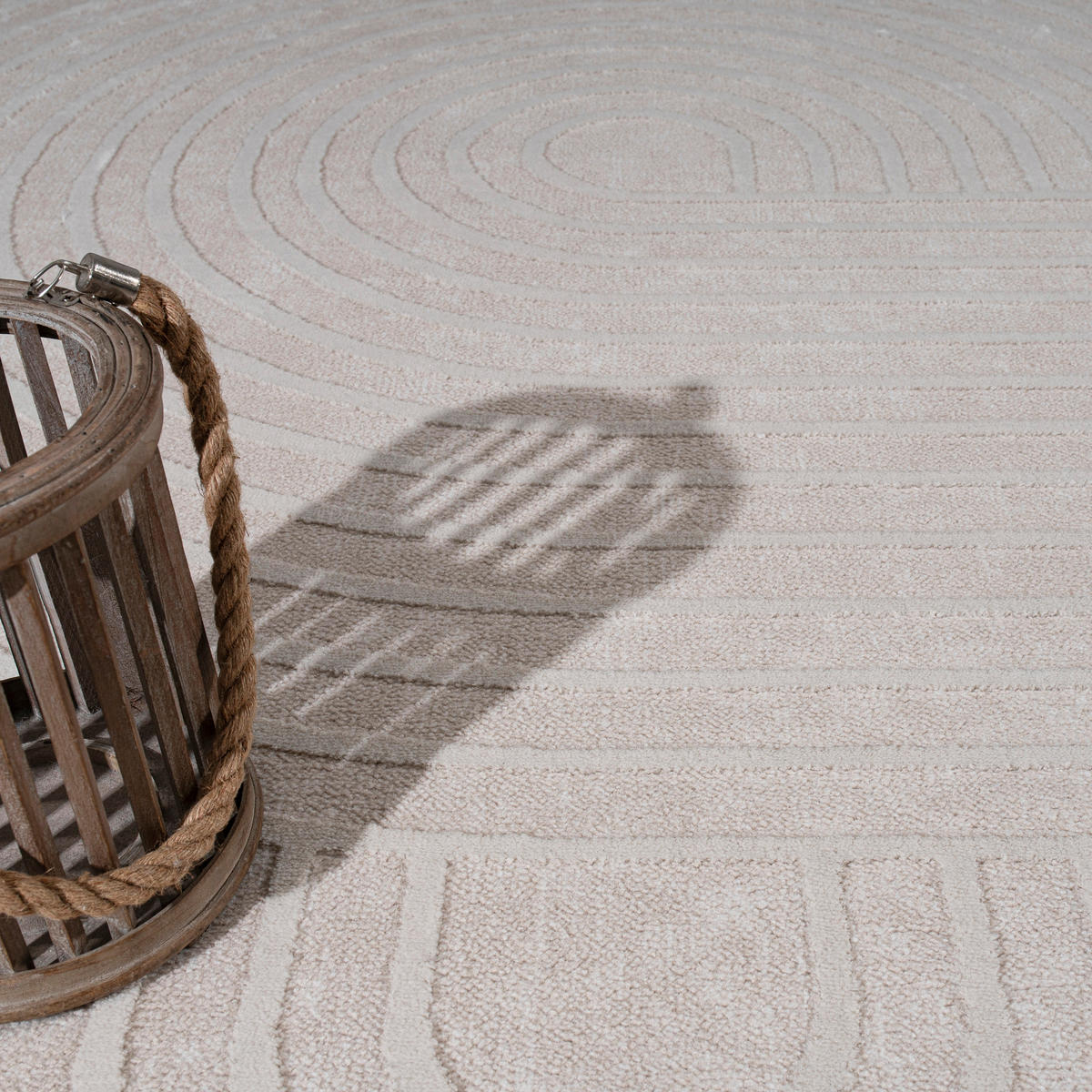 KURZFLORTEPPICH 230/320 cm Santorini 612 - Beige, Textil (230/320cm) - Paco Home