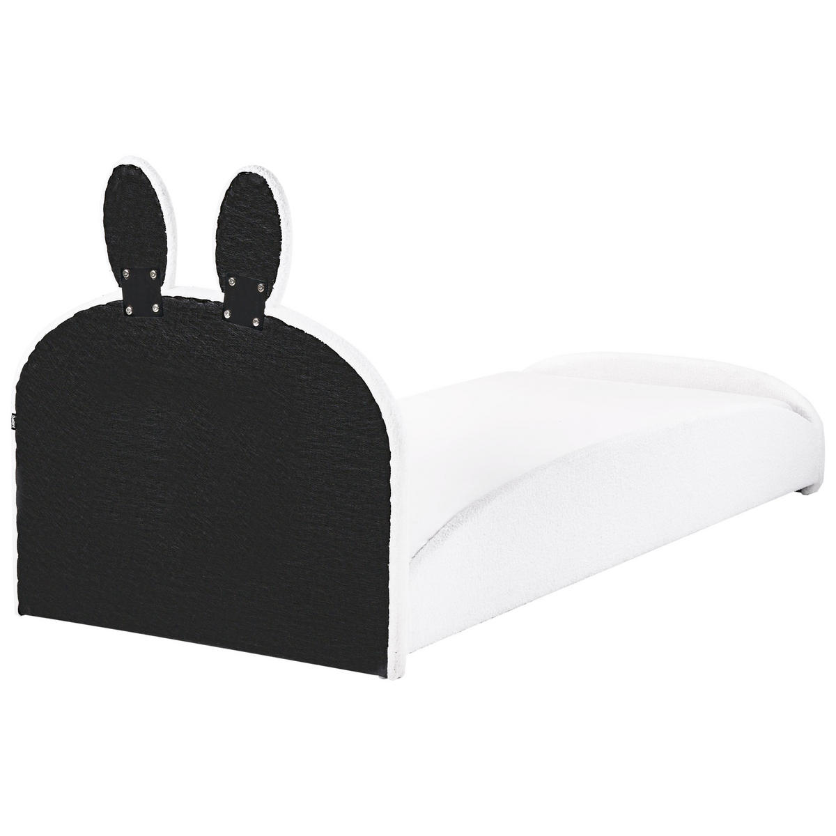 KINDERBETT 90x200 cm Weiß Perros - Creme, Textil (90/200cm) - Beliani