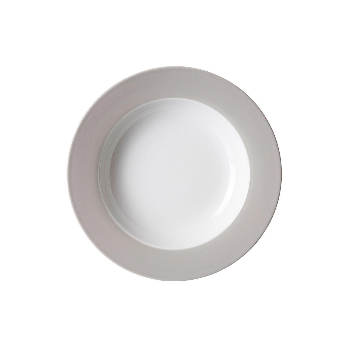 SUPPENTELLER Doppio Grau ø 22 cm 6er Set - Grau, Keramik (22cm) - Ritzenhoff Breker