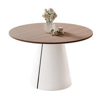 AUSZIEHTISCH BASE 100-176/76 cm, Weiß / Franklin-Nussbaum - Nussbaumfarben/Weiß, Holzwerkstoff/Metall (100/100/76cm) - Idohome