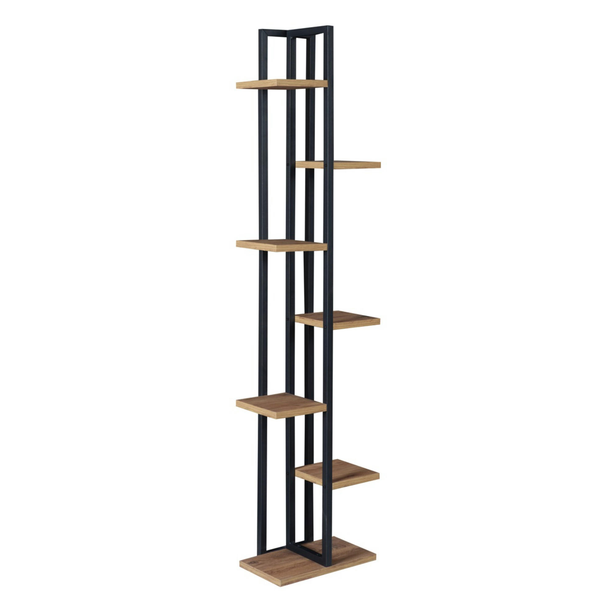 STANDREGAL Somero - Walnussfarben/Schwarz, Holzwerkstoff/Metall (34/150/21cm) - [en.casa]