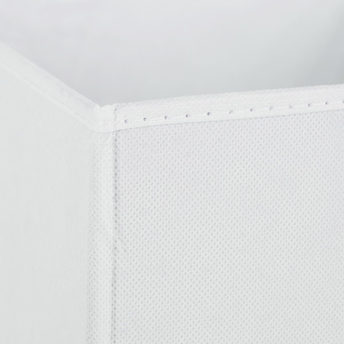 2XAUFBEWAHRUNGSBOX - Weiß, Wellpappe/Textil (30/30/30cm) - Relaxdays