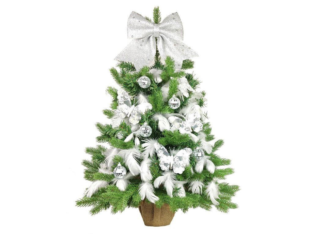 Laalu Weihnachtsbaum Grün, Weiß, Silber 60 cm