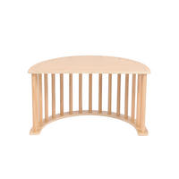 KINDERWIPPE NALAN - Natur, Kinderwippe inkl. Auflage - Naturfarben, Holz (1/1/1cm) - Home Deluxe