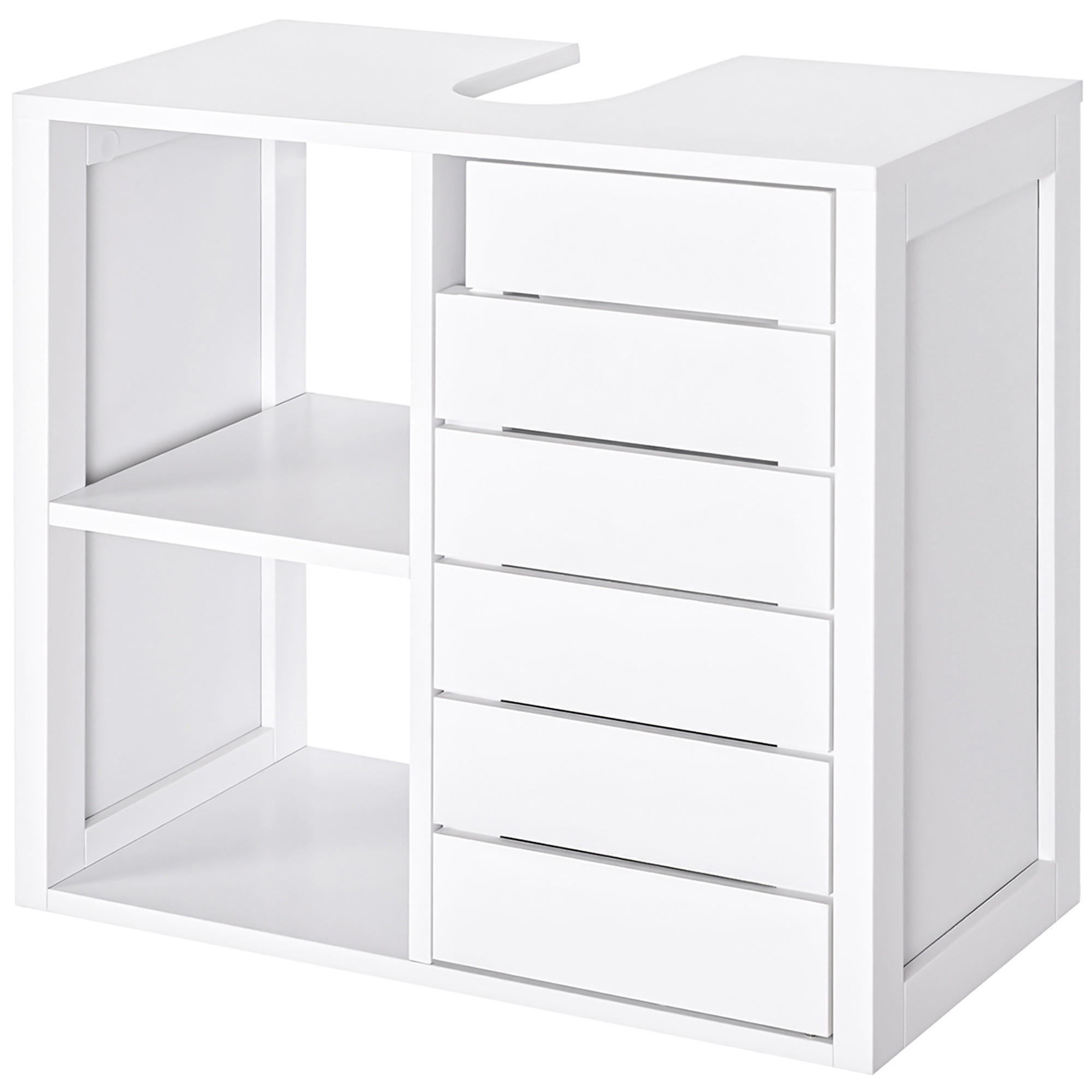 HÄNGESCHRANK Weiß 1 Stück - Weiß, Kunststoff (60/54/30cm) - GiPP