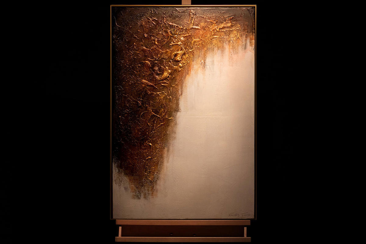 ACRYLBILD HANDGEMALT 60/90 cm - Schwarz/Weiß, Textil (60/90cm) - KUNSTLOFT