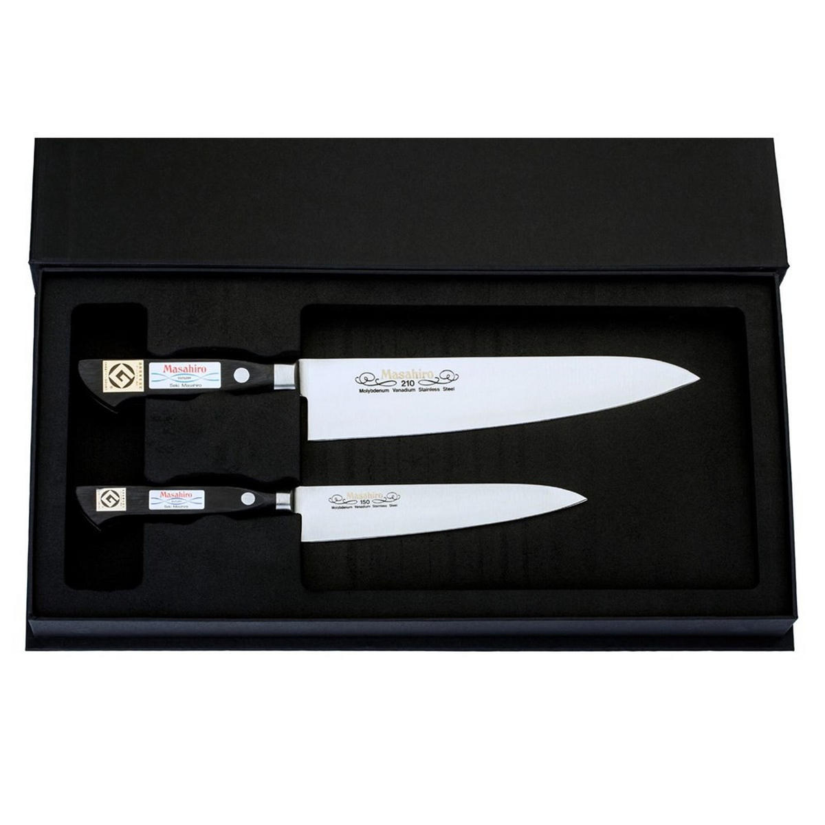 MESSERSET Silber 30/10/30 cm 1371104BBOMC - Silberfarben, Holz - Masahiro 