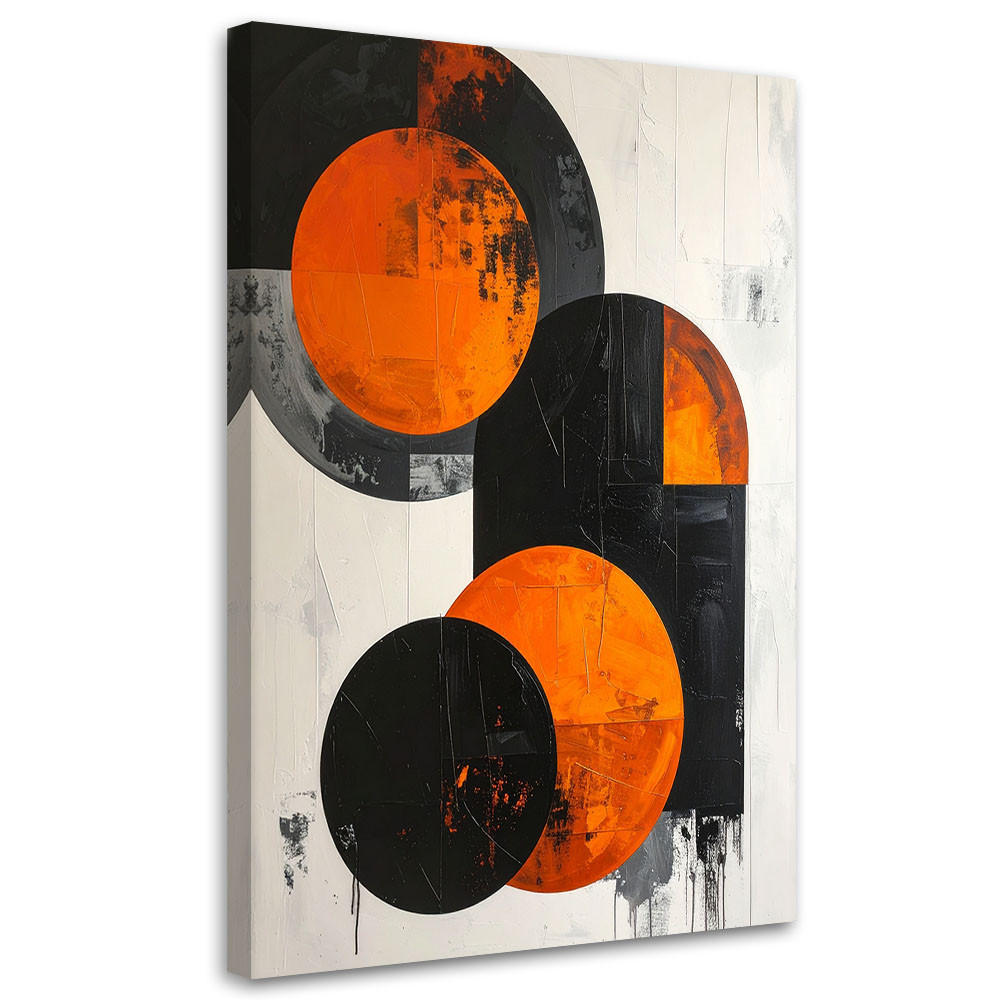 Feeby Leinwandbild Orange 70x100 cm