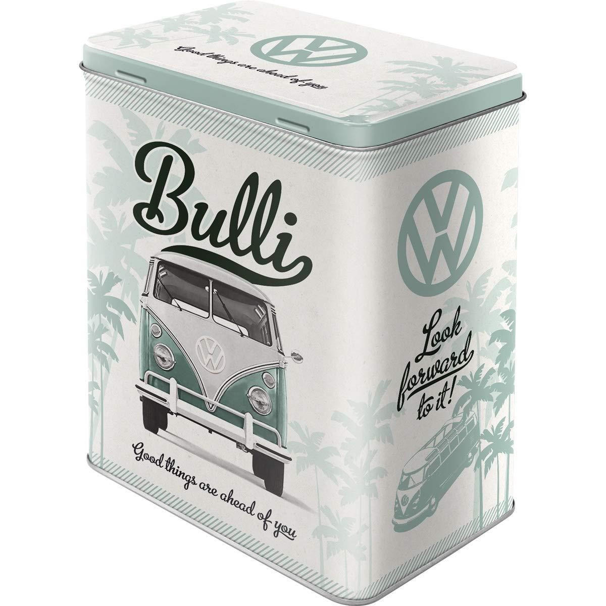 VORRATSDOSE L Volkswagen VW Bulli Good things are ahead of you - Multicolor, Metall (14/20/10cm) - Nostalgic-Art