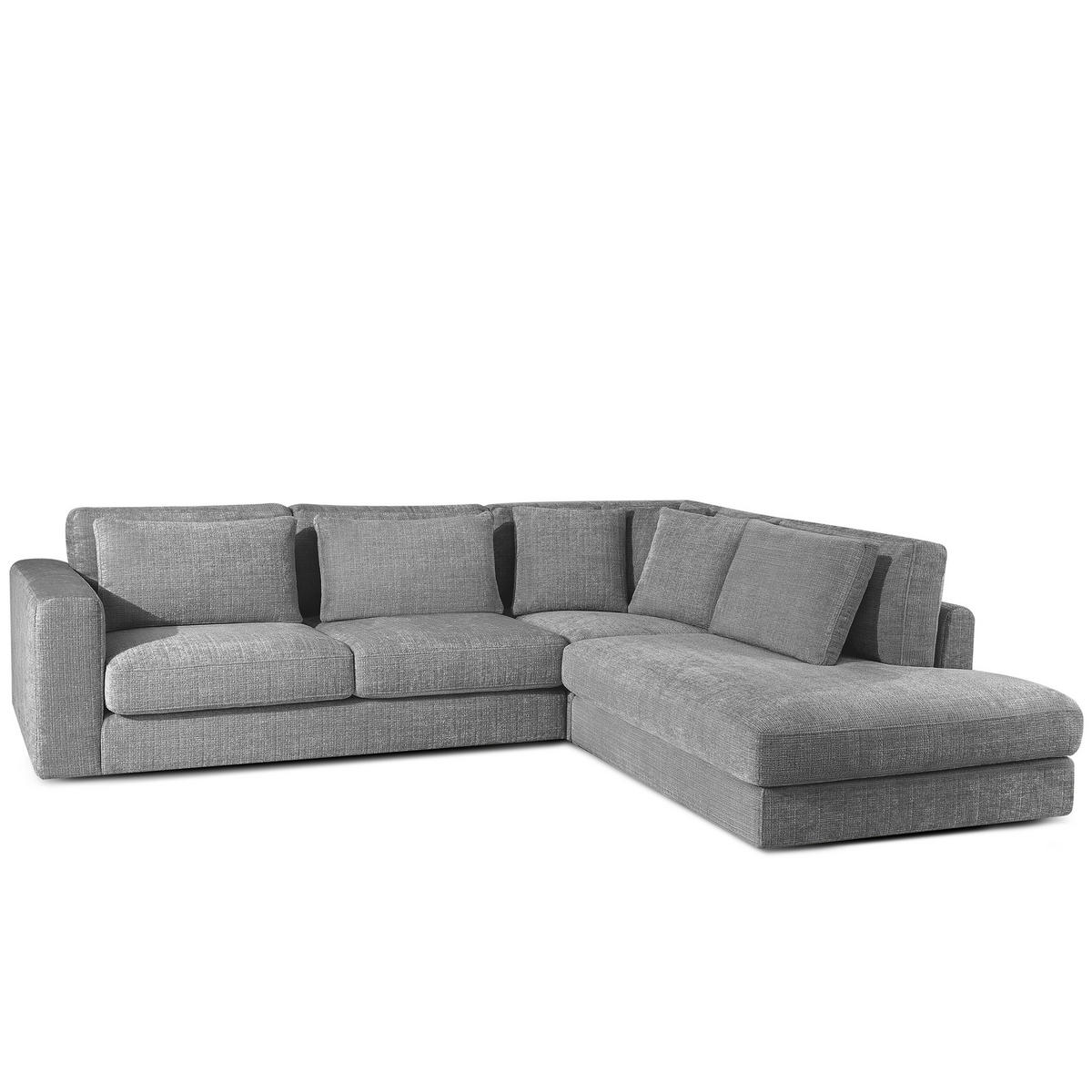 ECKSOFA rechts VERUS - Dunkelgrau, Holz/Holzwerkstoff (297/248cm) - KONSIMO®
