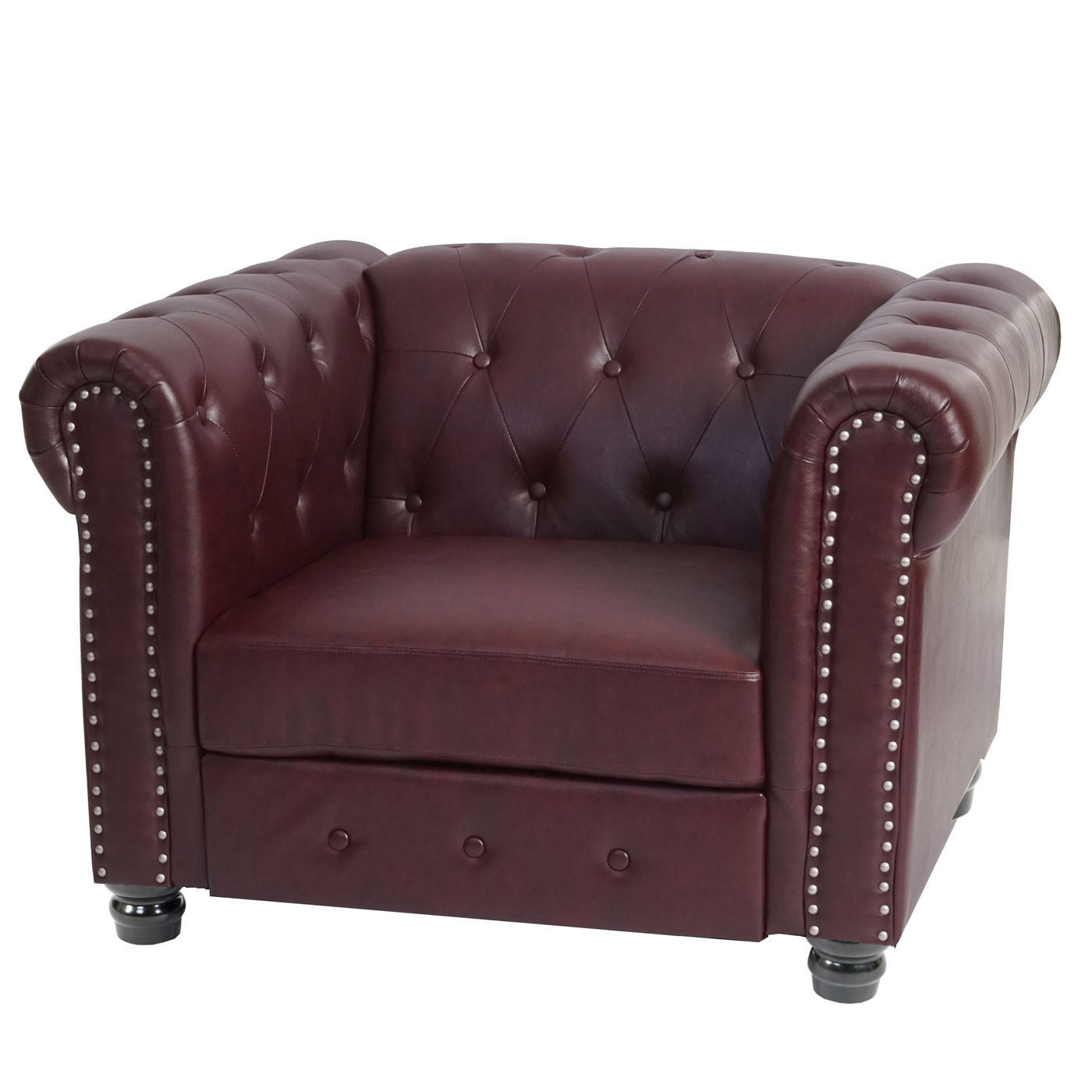 Thumbnail - MCW Relaxsessel, Rotbraun, Textil, 109x74x90 cm, Wohnzimmer, Sessel, Polstersessel