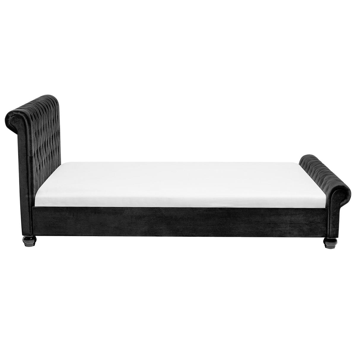 WASSERBETT 160/200 cm Schwarz Avallon - Schwarz, Textil (160/200cm) - Beliani