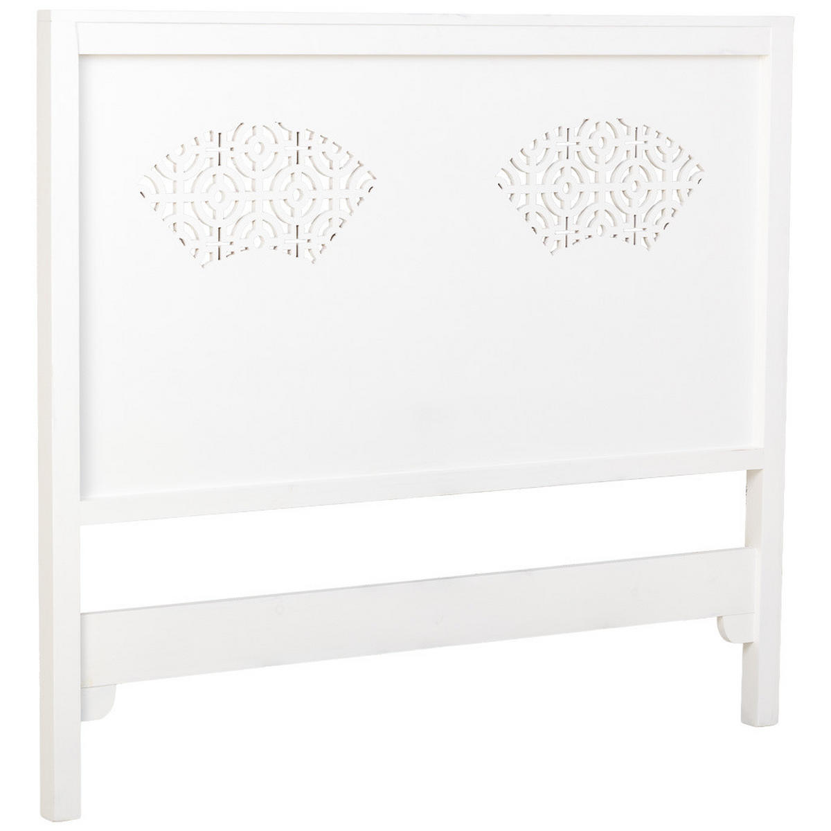 BETTKOPFTEIL 150x5x130 cm - Weiß, Holz (150/5cm) - Wanderlust
