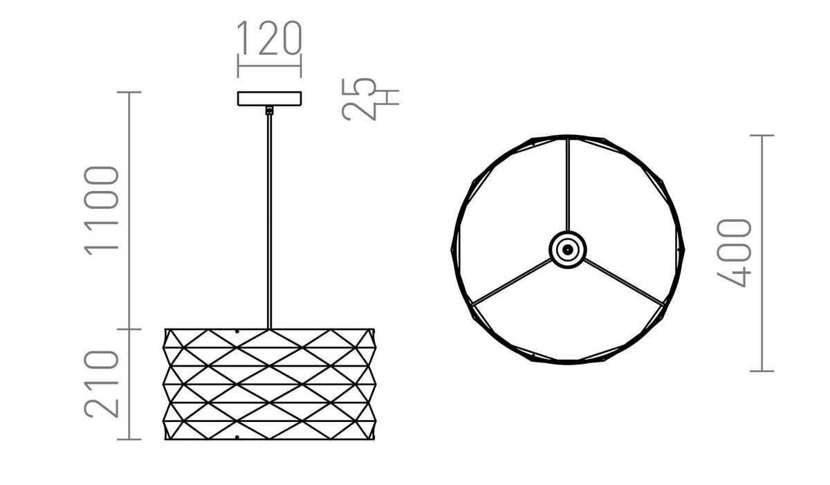 PENDELLEUCHTE EZRA 40 Weiße PVC 15 W - Weiß, Kunststoff (30/30/120cm) - Rendl