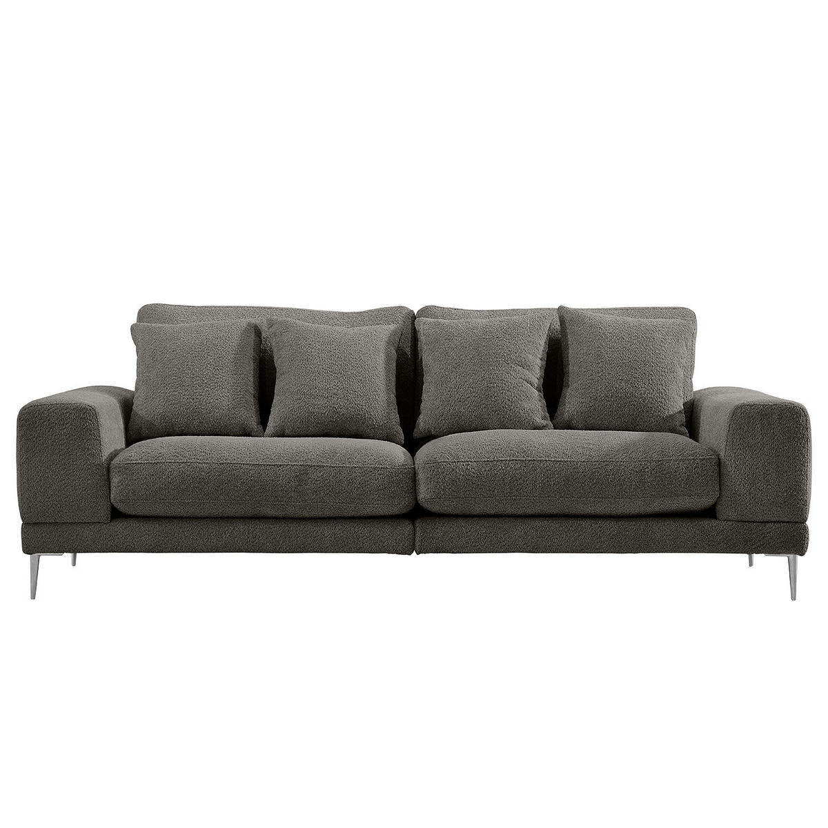 3-SITZER SOFA - Anthrazit, Textil (243/92/103cm) - home24