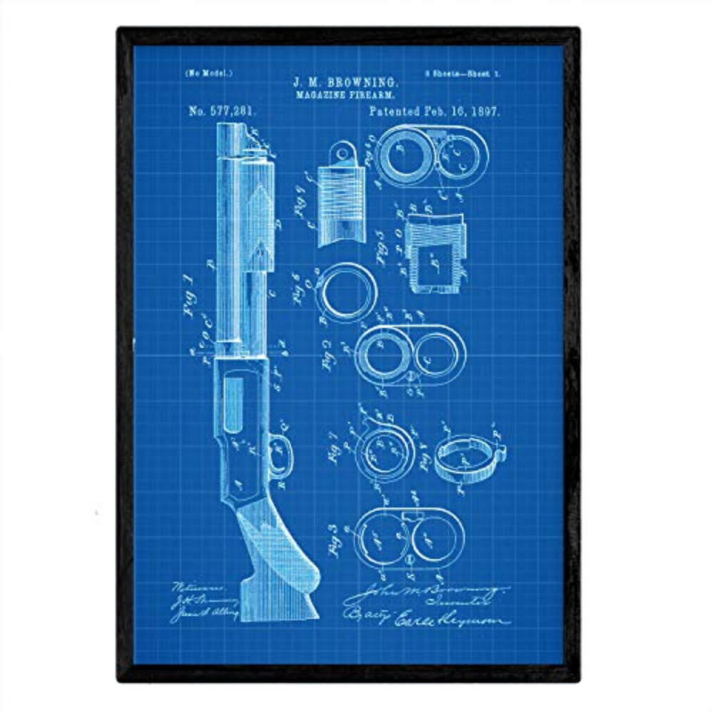 Nacnic Poster Blau 29.7x5x42 cm