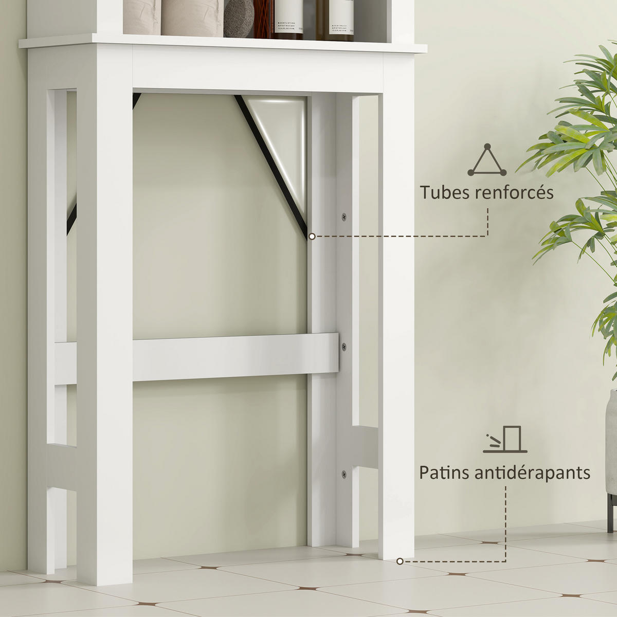 HÄNGESCHRANK Weiß 1 Stück - Weiß, Kunststoff (67/172/25cm) - GiPP