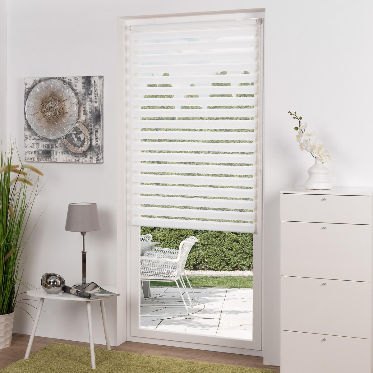 DOPPELROLLO SolDecor DL2 115x150cm Weiß - Weiß, Kunststoff (115/150/1cm) - Sol Royal