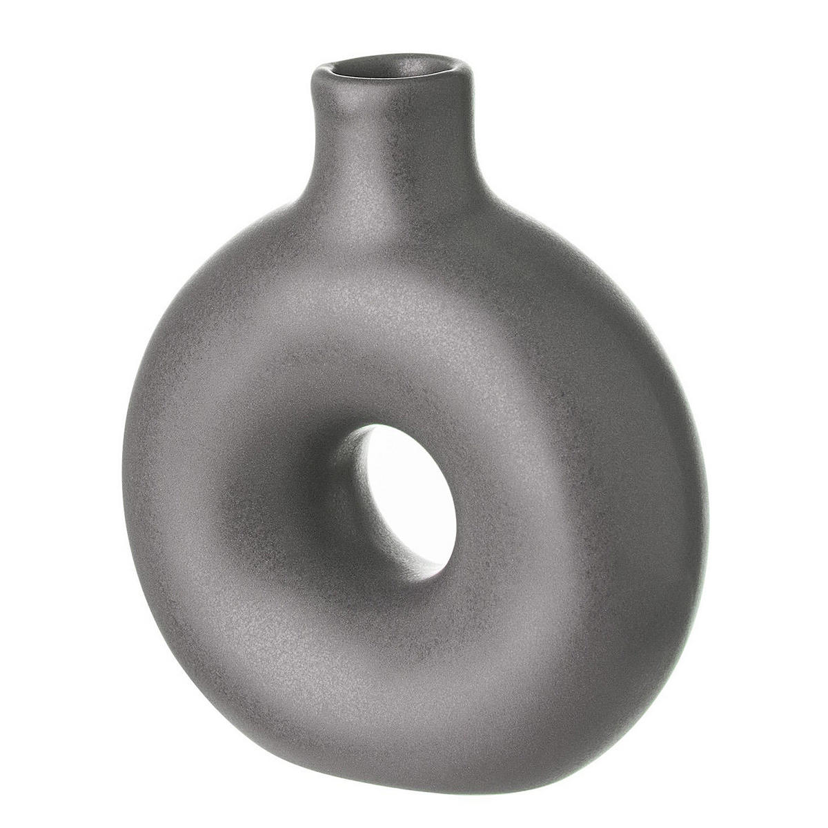 MINI-VASE (6er Set) Loopy - Anthrazit, Stein (10cm) - Butlers