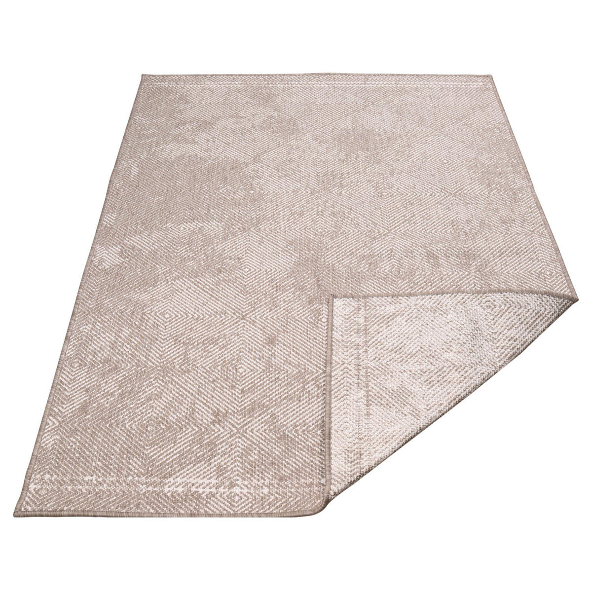 OUTDOOR-TEPPICH DuoRug 5845 Creme 160x230 cm - Beige, Textil (160/230cm) - carpet city