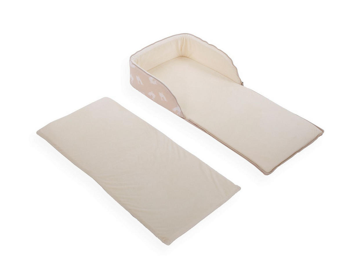 REISEBETT Babybett 2 in 1 hellbraun Rucksack Matratze verstellbare Gurte faltbar - Braun, Textil (36/80cm) - Kikka boo