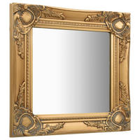 WANDSPIEGEL im Barock-Stil 40x40 cm Golden - Goldfarben, Holz (40/40/40cm) - furnicato
