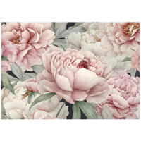 FOTOTAPETE Blumen Pfingstrosen Rosa 200x140 cm - Multicolor, Papier (200/140cm) - Wallarena