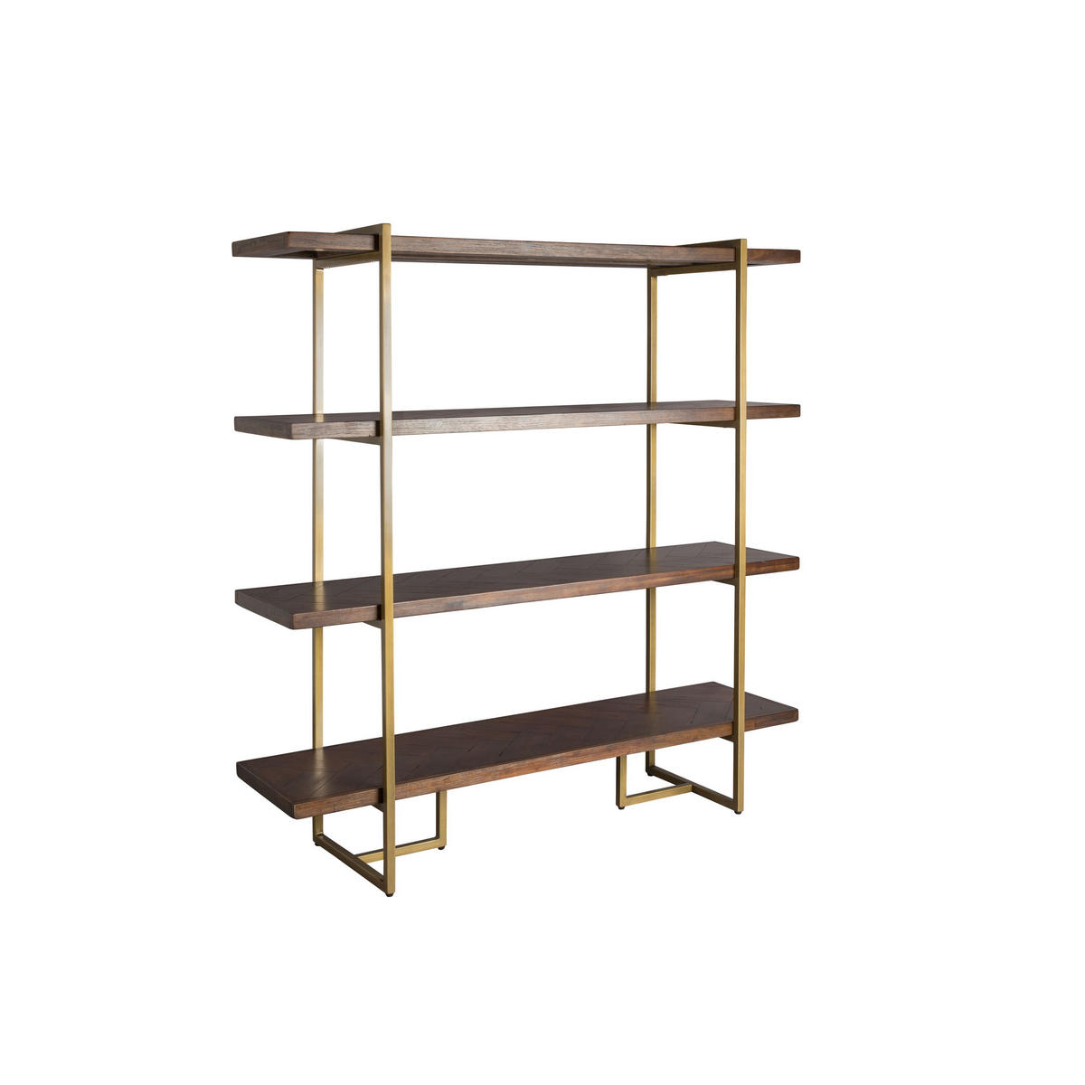 STANDREGAL Class Akazienholz Dunkelbraun - Braun, Holz (140/146/40cm) - Dutchbone