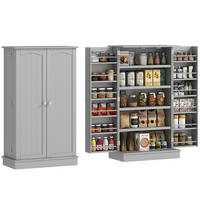 MEHRZWECKSCHRANK DE-11151 5 Böden Grau - Grau, Holzwerkstoff (30/104/60cm) - ComfortXL