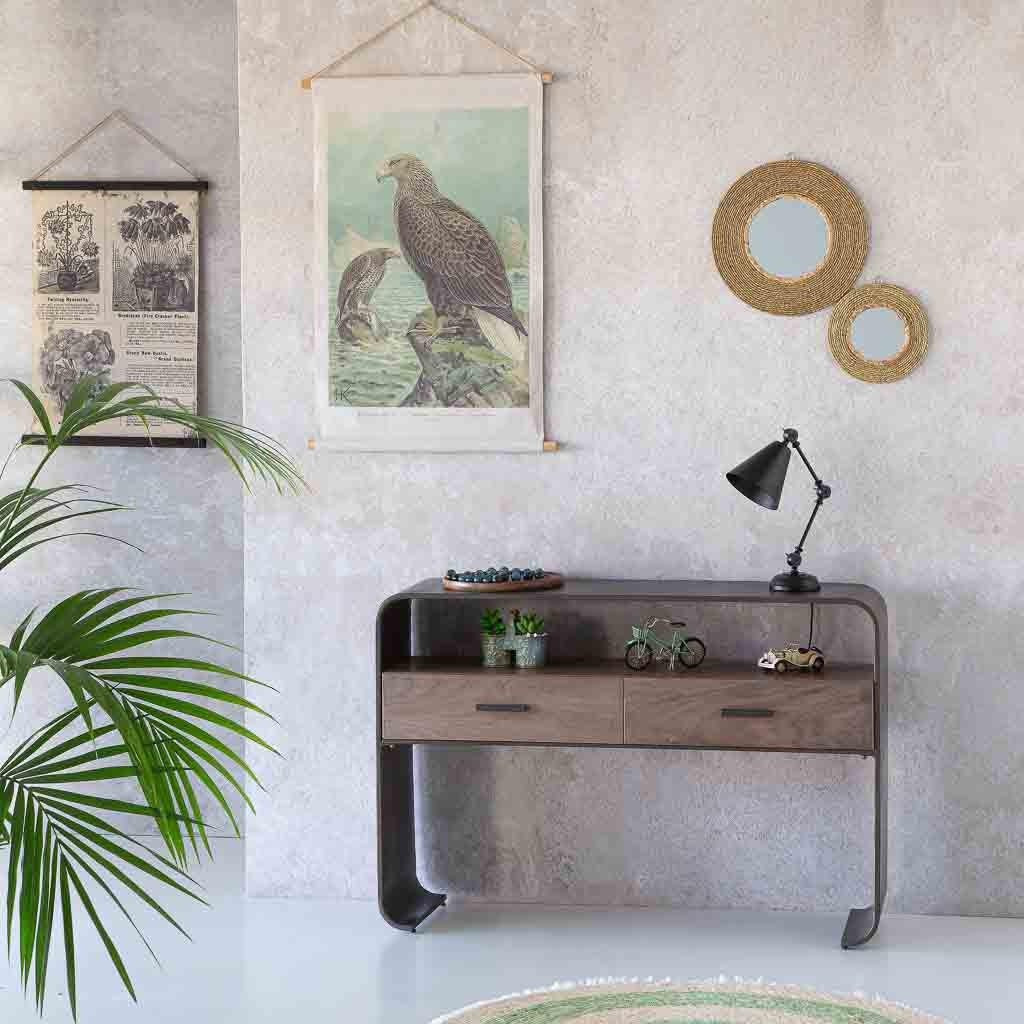 KONSOLE 122x37x82 cm - Braun, Holz (37/122/82cm) - Wanderlust