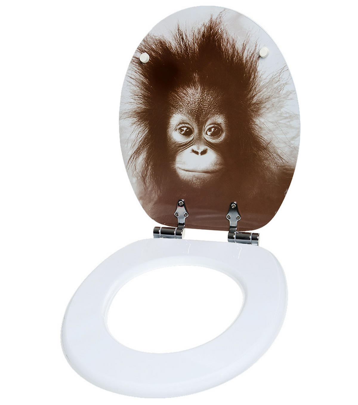 WC-SITZ mit Absenkautomatik Alfred - Braun, Holzwerkstoff (38/6/47cm) - Sanilo