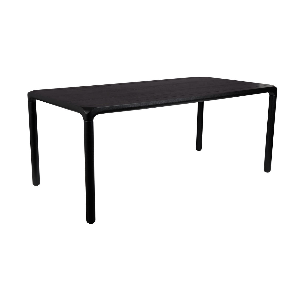ESSTISCH Storm 220x90 cm Schwarz - Schwarz, Holz (180/90/75cm) - Zuiver
