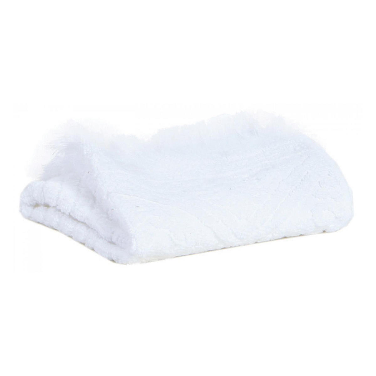 DUSCHTUCH Zoé schneeweiß 70 x 140 cm - Weiß, Textil (70/140cm) - Vivaraise