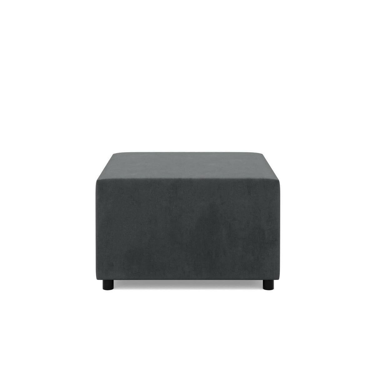 SITZPOUF 70 X 70 NEO, Dunkelgrau - Grau, Textil (71/40/71cm)
