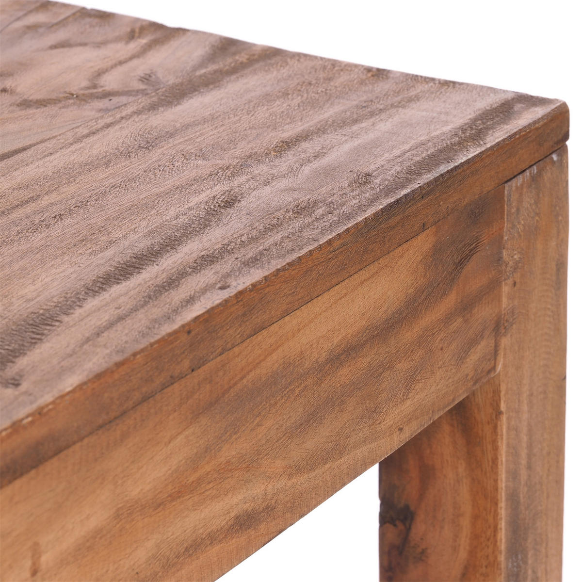 COUCHTISCH SQUARE 50 Recyclingholz massiv naturfarben - Naturfarben, Holz (50/50/50cm) - DESIGN DELIGHTS
