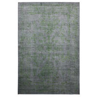 VINTAGE-TEPPICH Miray waschbar 160/230 cm - Grau/Grün, Kunststoff (160/230cm) - benuta Nest