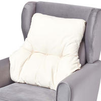 RÜCKENKISSEN creme 68/58 cm – Stützkissen für Sessel, Baumwolle - Creme, Textil (68/15cm) - Homescapes