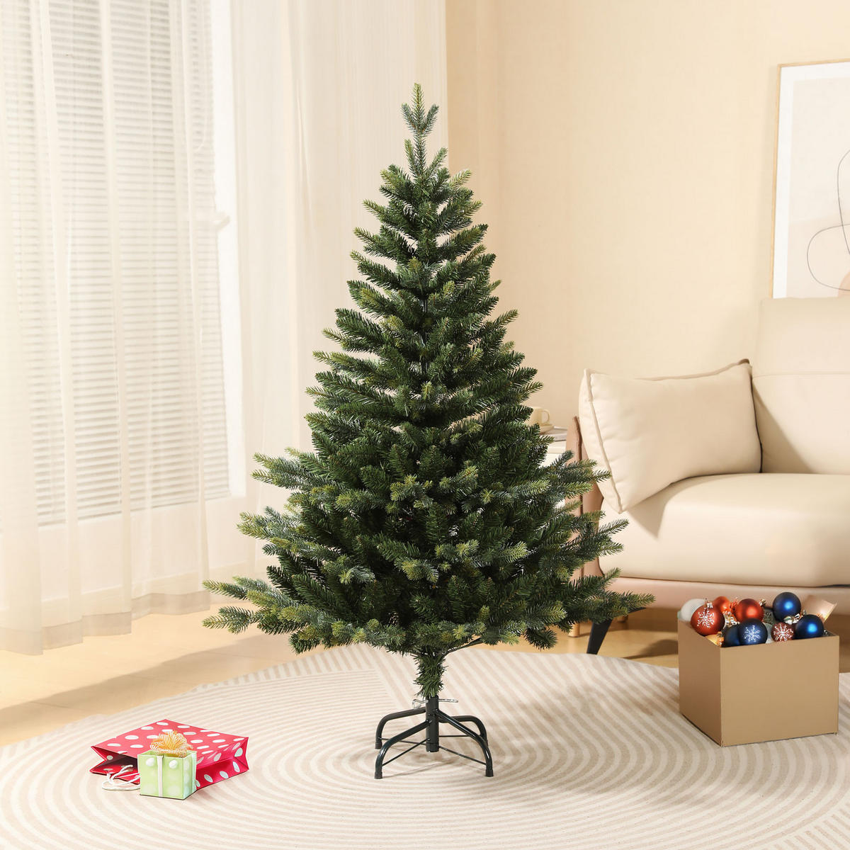 WEIHNACHTSBAUM künstlich - Grün, Kunststoff (150cm) - SVITA