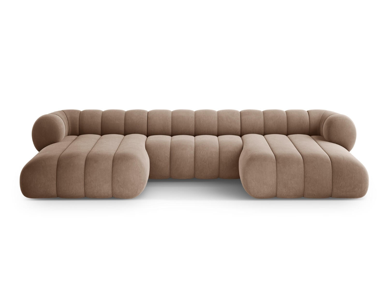 Cosmopolitan Design Panoramasofa Mokka 165x70x348 cm