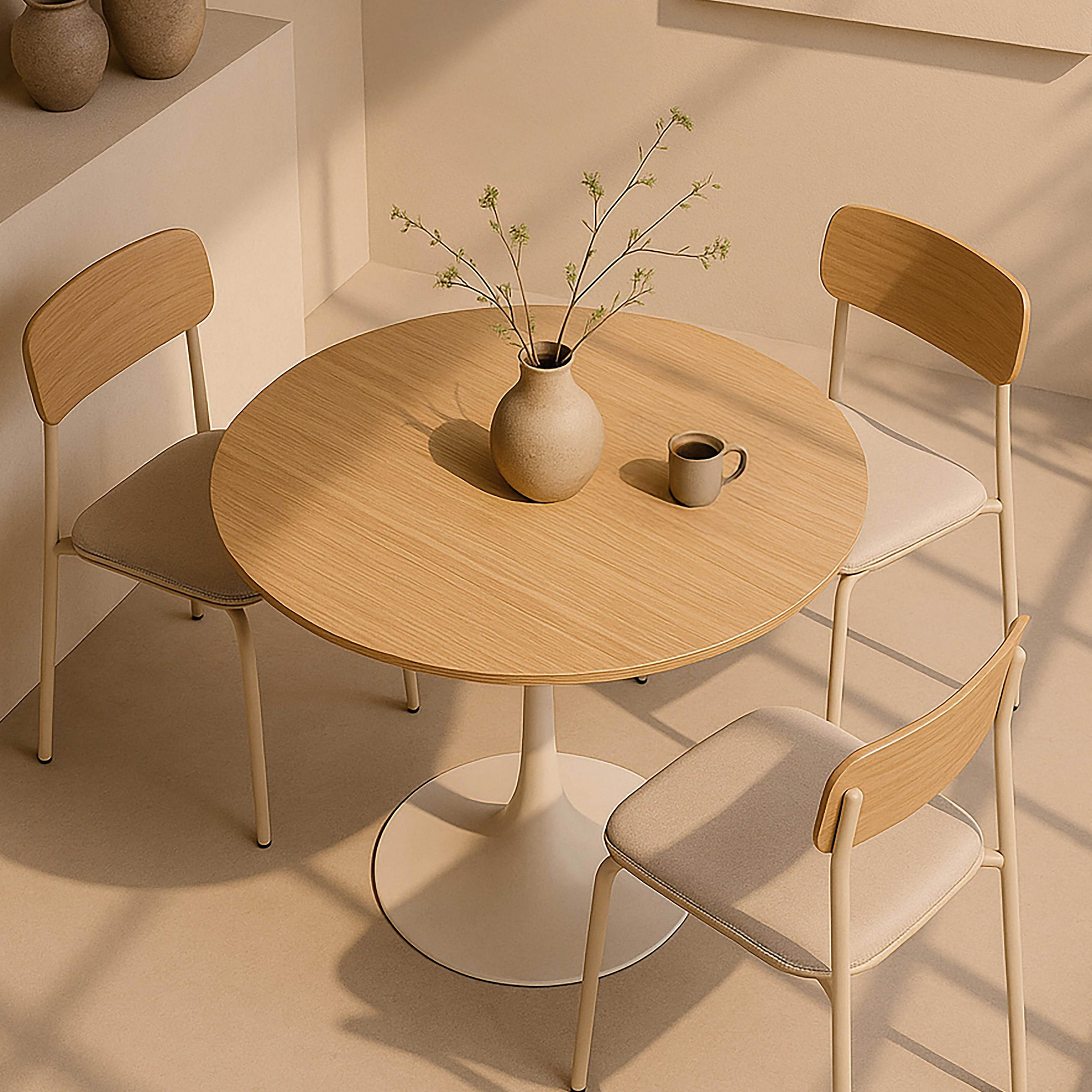 ESSTISCH, Holz - Braun, Holz (100/100/74cm) - Oviala