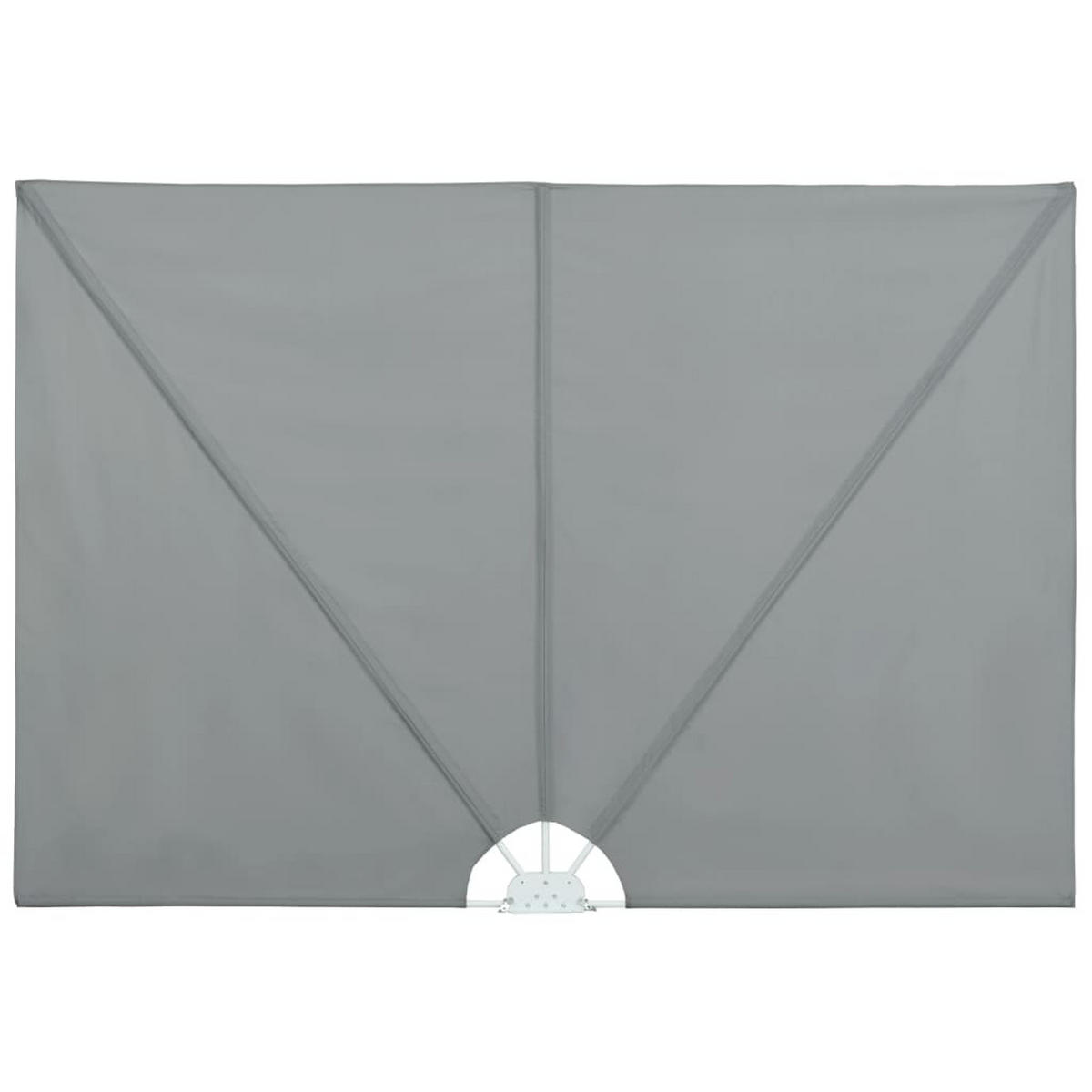 FALTBARER Terrassen-Seitenfächer Grau 300x200 cm - Grau, Textil (300/200/200cm) - furnicato