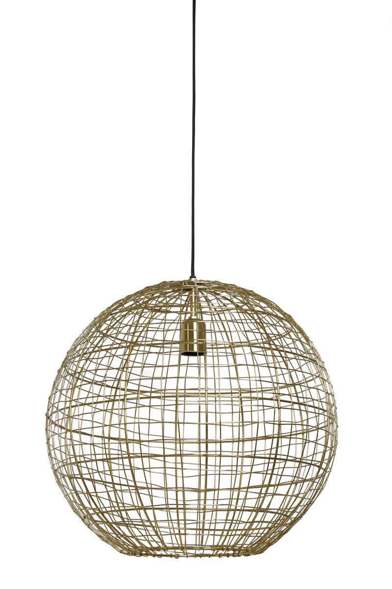 HÄNGELAMPE Mirana Gold Ø46/43 cm - Goldfarben, Metall (46/46/43cm) - Light & Living