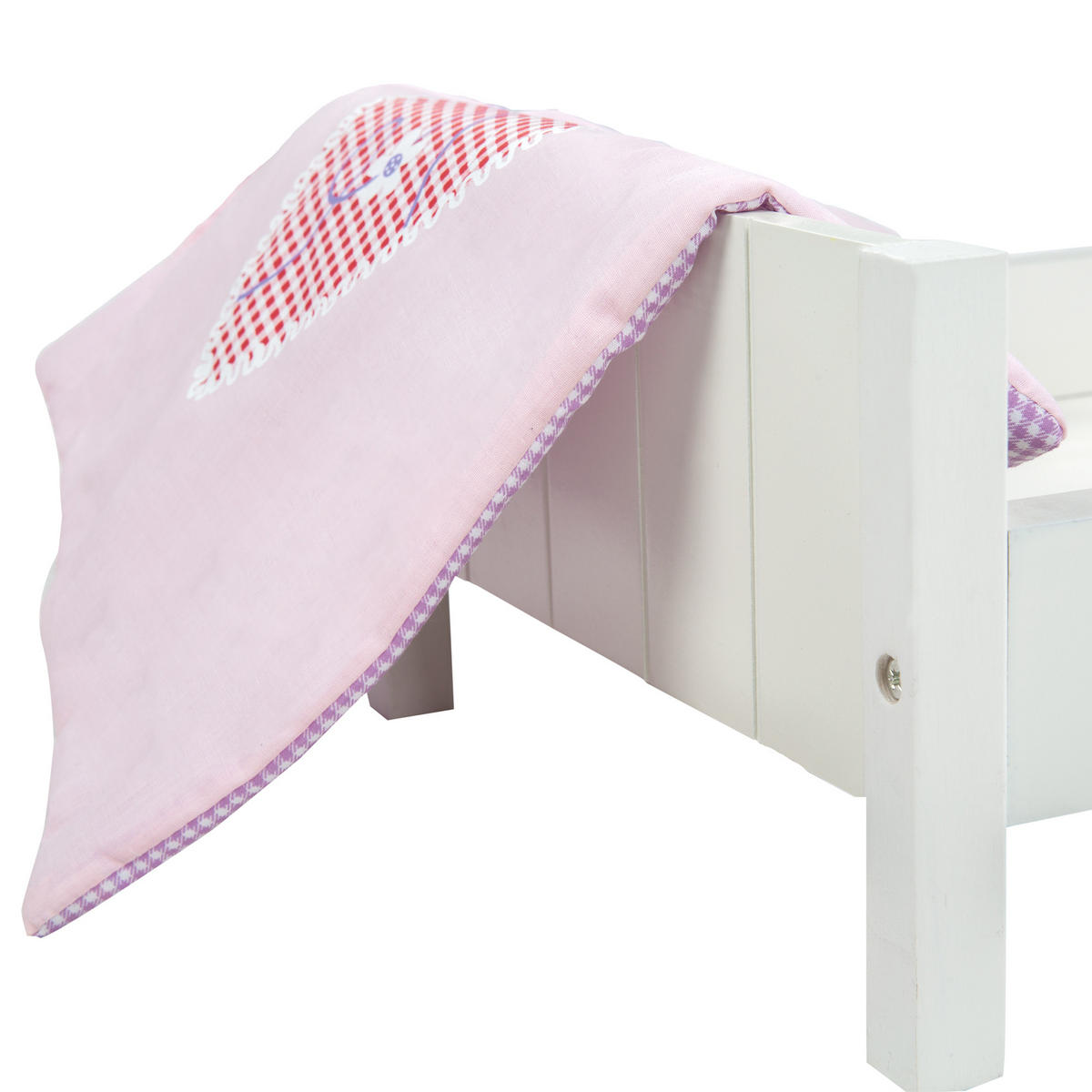 PUPPENSTANDBETT Fienchen - Weiß, Holzwerkstoff (30/60/52cm) - Roba