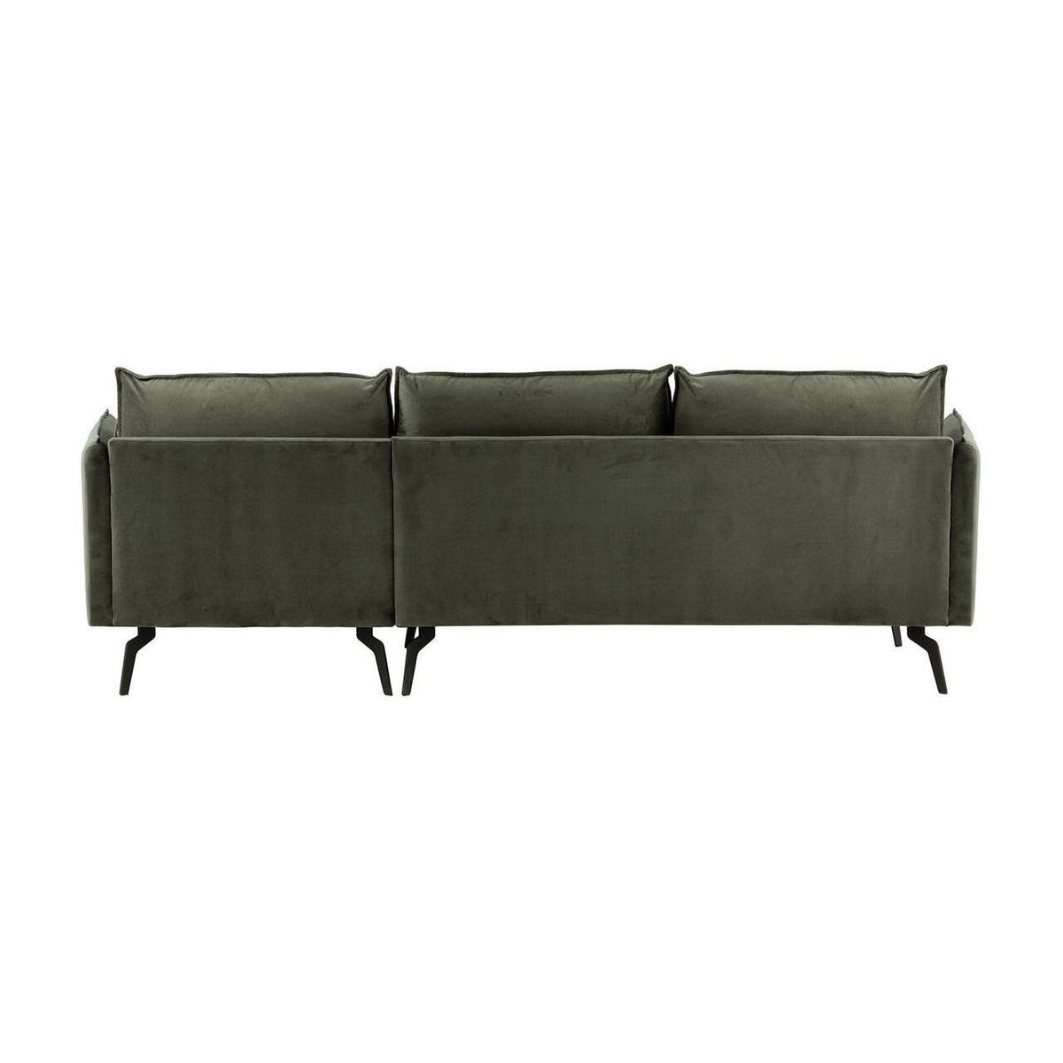 ECKSOFA Layla Rechts-Velluto 19 - Dunkelgrau, Holz/Textil (278/160cm)