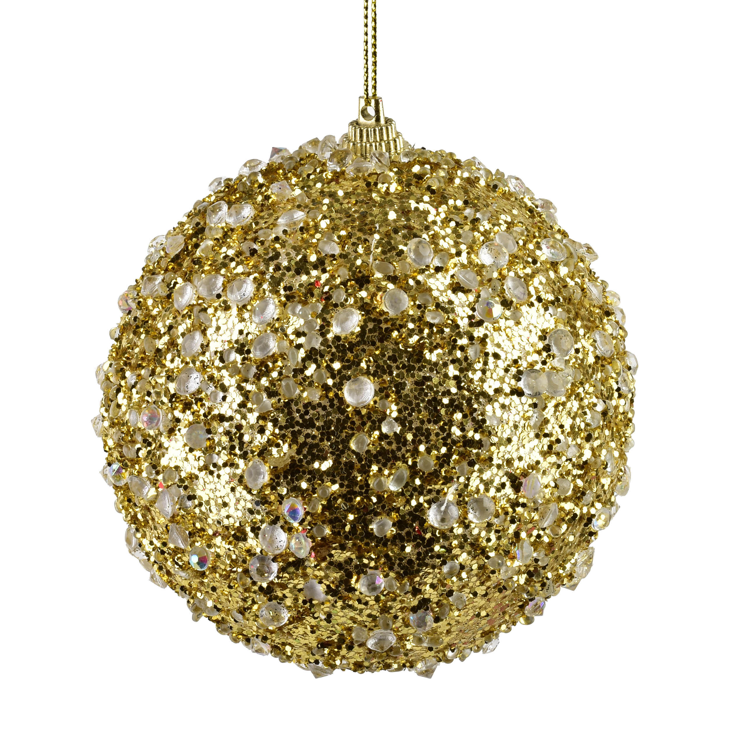 Mondex Weihnachtskugel Gold 10x10x10 cm