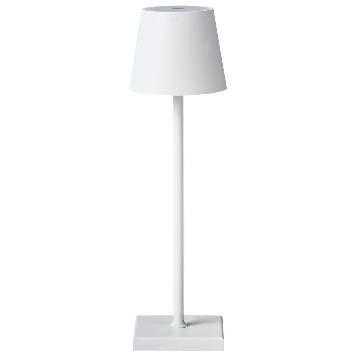 LED-TISCHLEUCHTE Weiß Baceiro - Weiß, Metall (10/10/38cm) - Beliani
